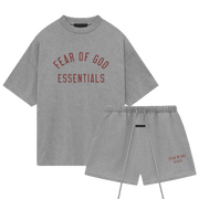 Fear of God Essentials Dark Heather Summer Set