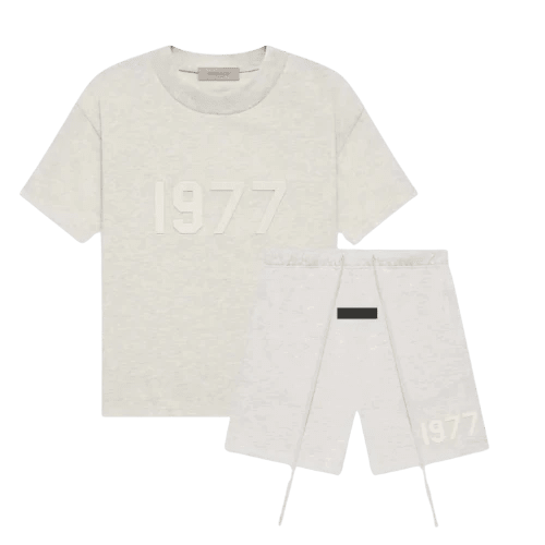 Fear of God Essentials Light Oatmeal 1977 Summer Set -  - Mentastore