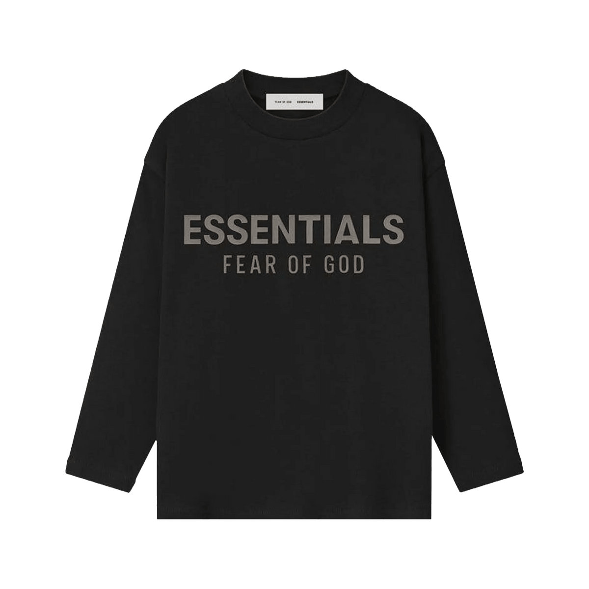 Fear of God Essentials Longsleeve Jet Black Kids -  - Mentastore