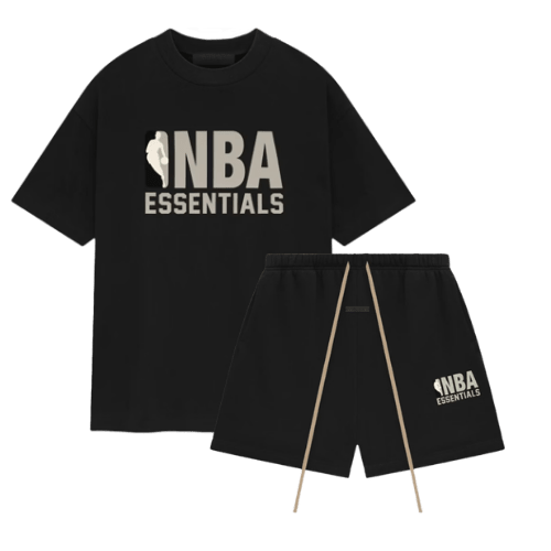 Fear of God Essentials NBA Black Grey Summer Set -  - Mentastore