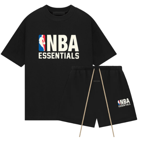 Fear of God Essentials NBA Black White Summer Set -  - Mentastore