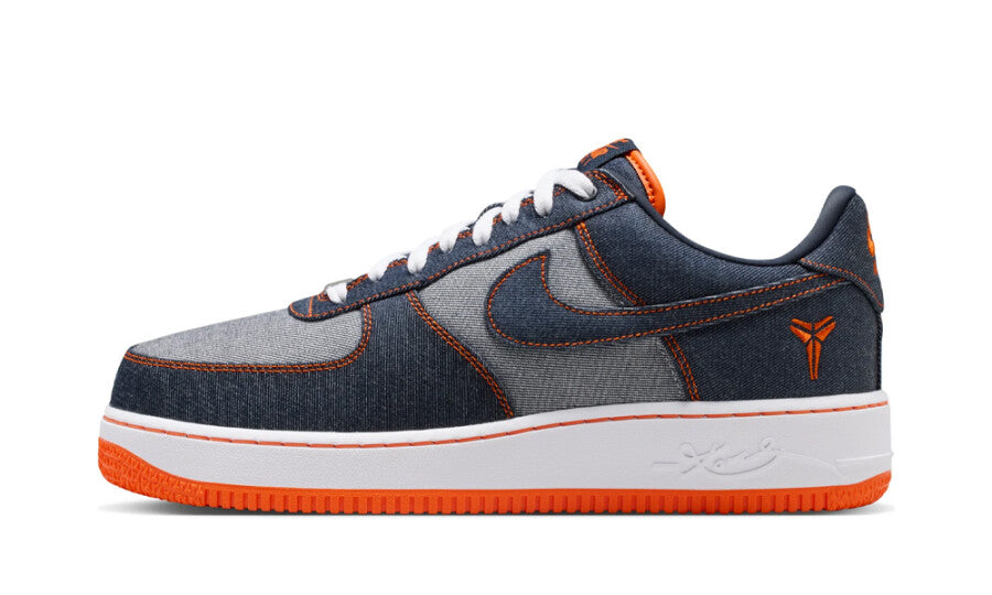 Nike Air Force 1 Low Protro Kobe Bryant Denim Obsidian Safety Orange