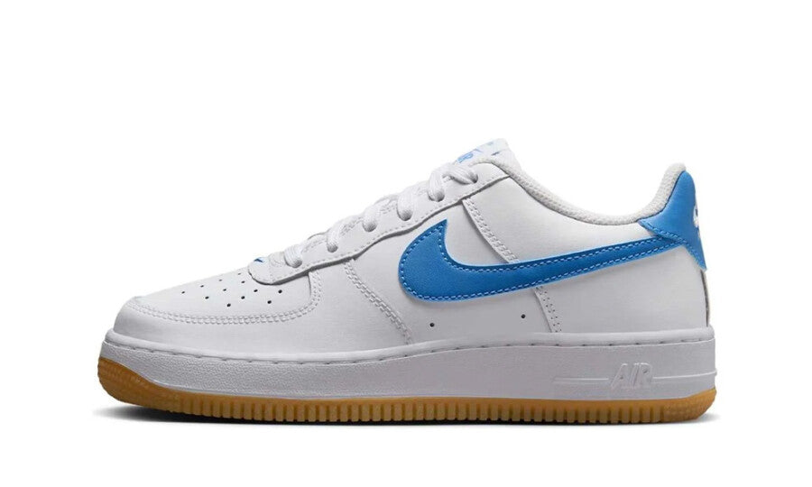 Nike Air Force 1 Low White Gum Light Brown Blue Beyond (GS)