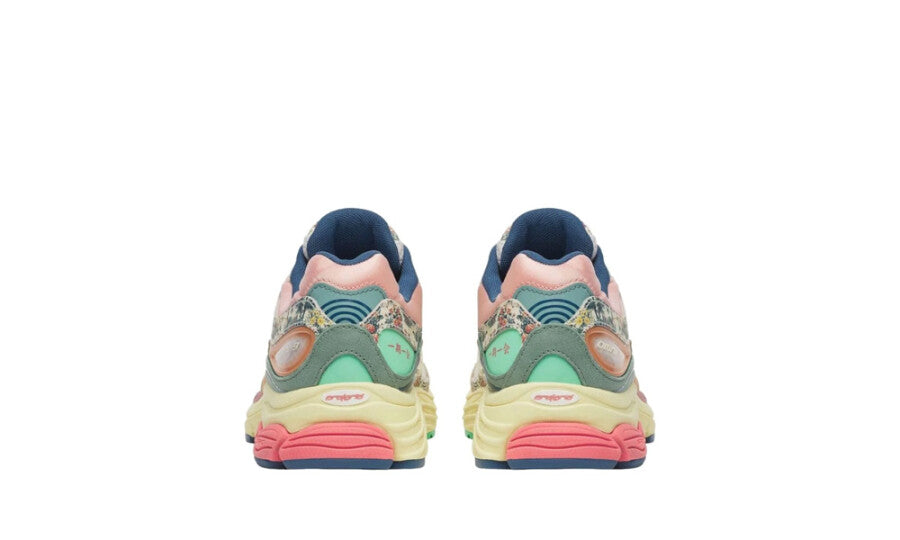 Saucony ProGrid Omni 9 Floral Beige Blue