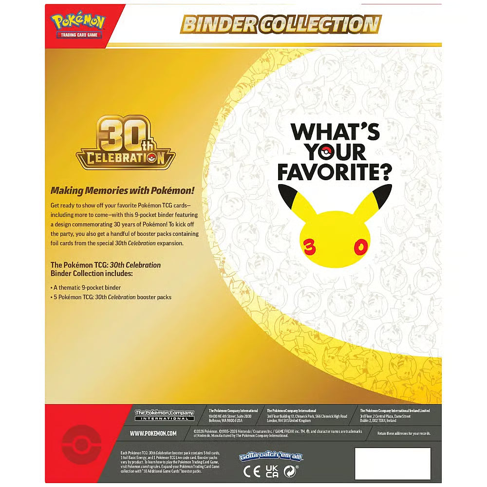 Pokémon 30th Celebration - Binder Collection