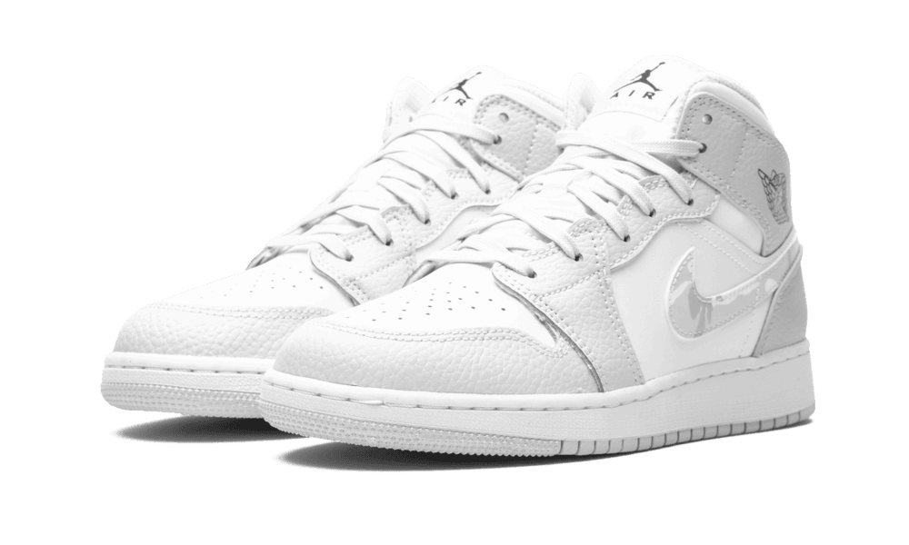 Jordan 1 Mid SE Swoosh Logo Grey Camo - DD3235-100 - Mentastore