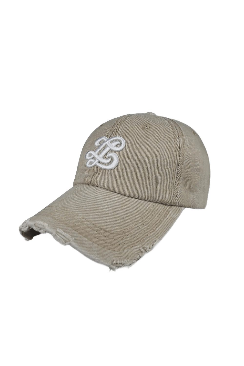 Lueur - Distressed Washed Beige Cap -  - Mentastore