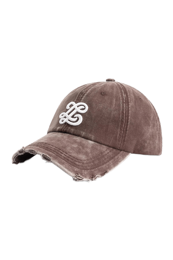 Lueur - Distressed Washed Brown Cap -  - Mentastore