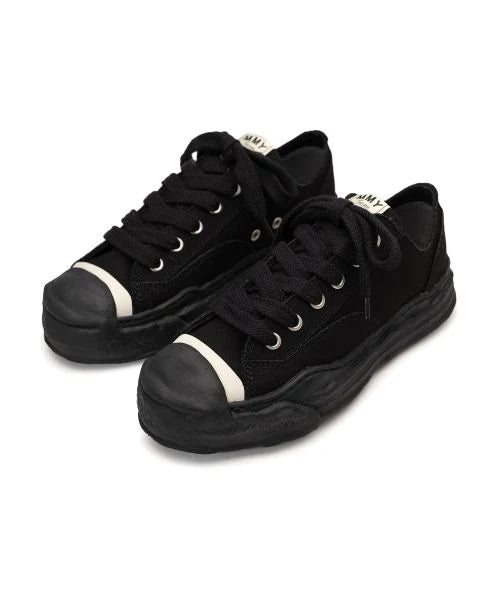 Maison Mihara Yasuhiro Hank OG Sole Canvas Low Black Black - A05FW702 - Mentastore
