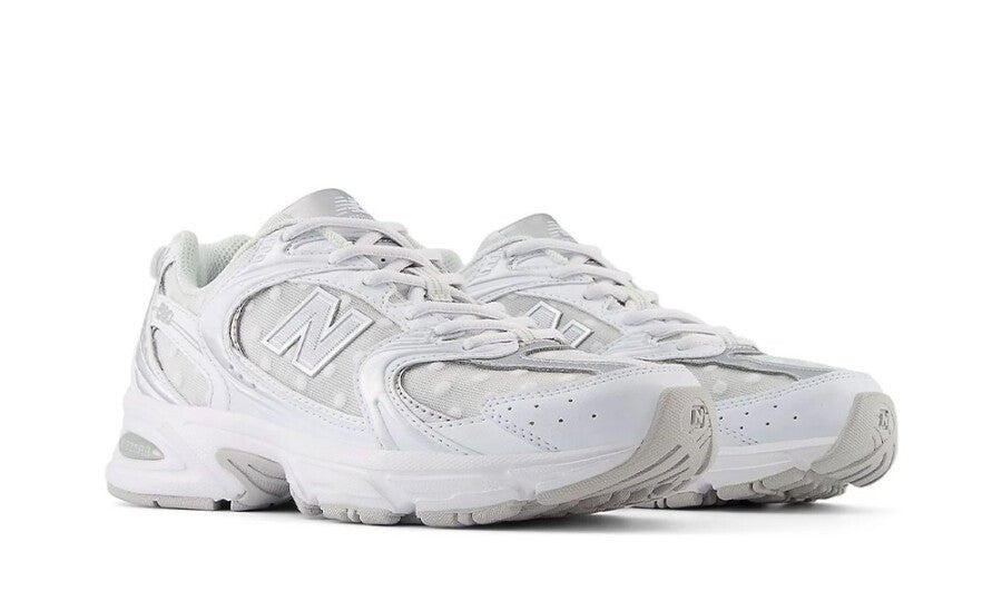 New Balance 530 Silver Metallic Polka Dots - U530HFW - Mentastore
