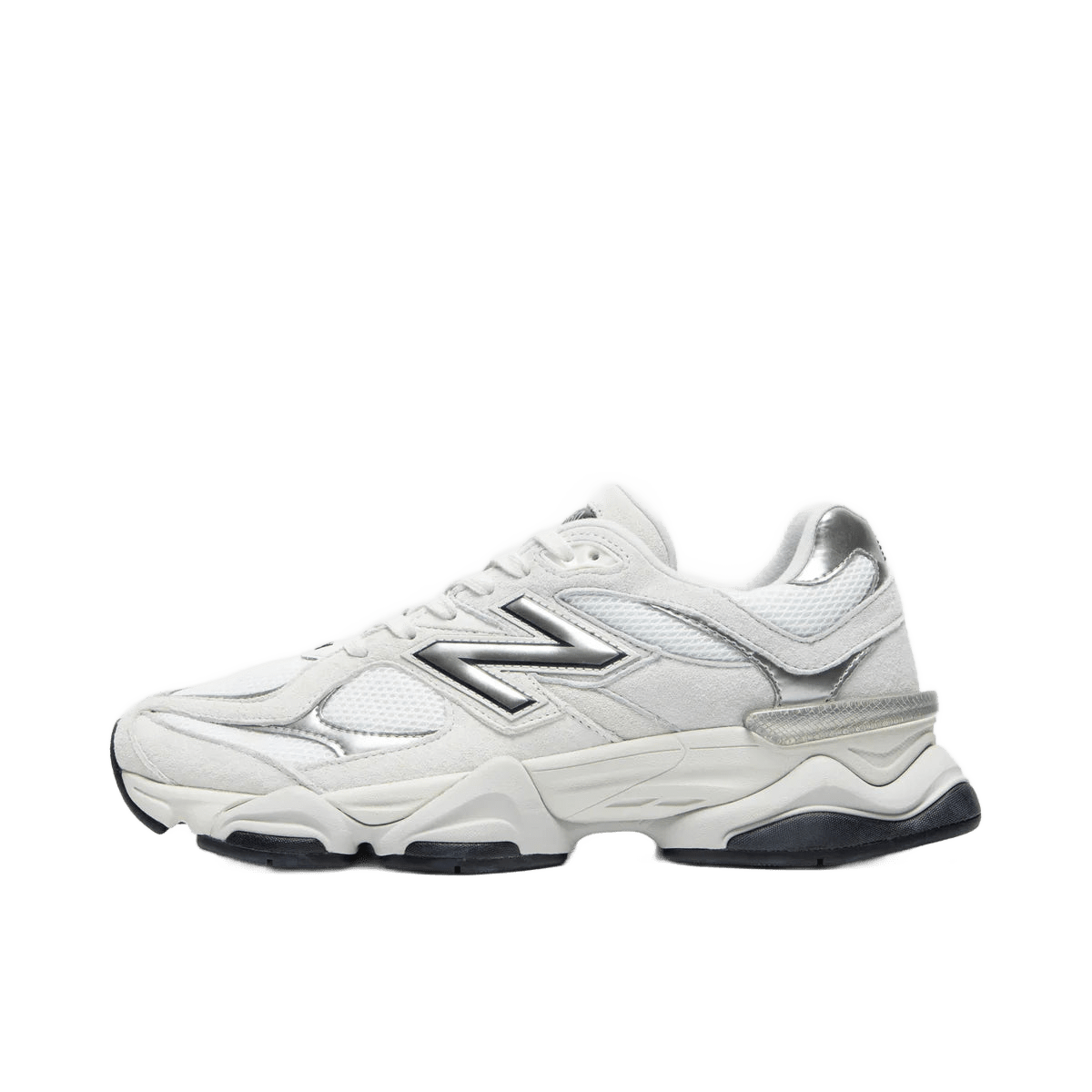New Balance 9060 White Black Metallic Silver - U9060JRB - Mentastore