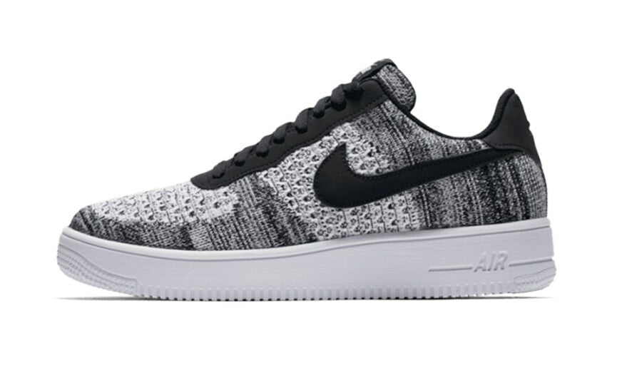 Nike Air Force 1 Flyknit 2 Black Pure Platinum - AV3042-001 - Mentastore