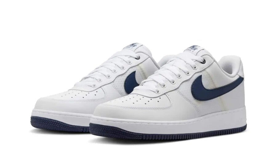 Nike Air Force 1 Low '07 LV8 SE Mesh Tape White Midnight Navy - IH4462-100 - Mentastore