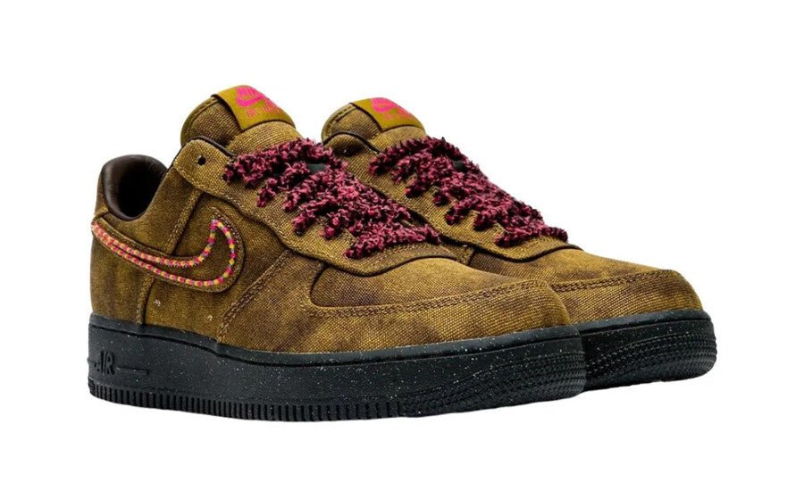 Nike Air Force 1 Low '07 QS Boucle Desert Moss Fierce Pink - IO4474-300 - Mentastore
