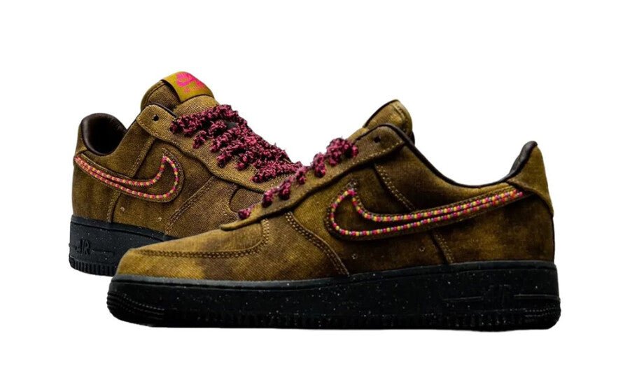 Nike Air Force 1 Low '07 QS Boucle Desert Moss Fierce Pink - IO4474-300 - Mentastore