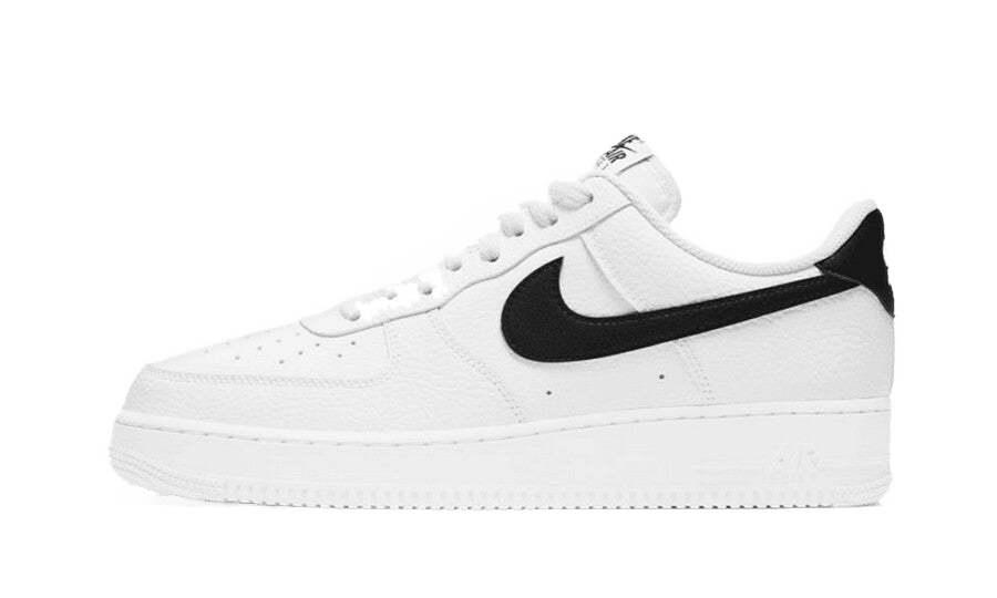 Nike Air Force 1 Low '07 White Black Pebbled Leather - CT2302-100 - Mentastore