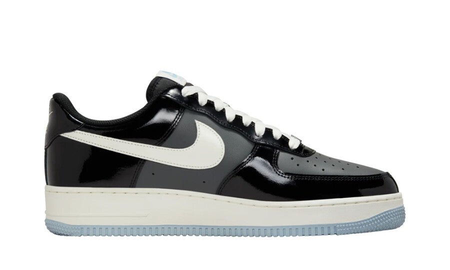 Nike Air Force 1 Low Black Iron Grey Patent - IB7676-001 - Mentastore