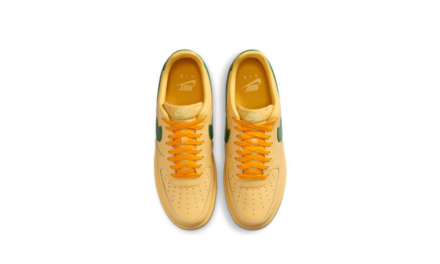 Nike Air Force 1 Low Patent Leather Topaz Gold Pine Green - IO4489-700 - Mentastore
