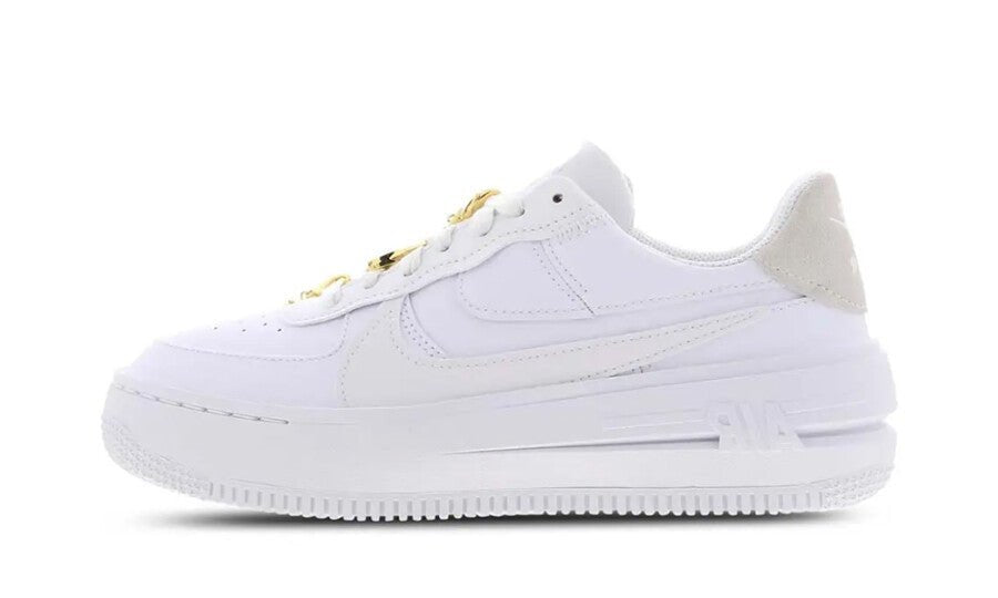 Nike Air Force 1 Low PLT.AF.ORM Bling White Metallic Gold (W) - FB8473-100 - Mentastore