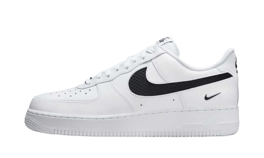 Nike Air Force 1 Low SE Nylon Swoosh White Black - IH4452-100 - Mentastore
