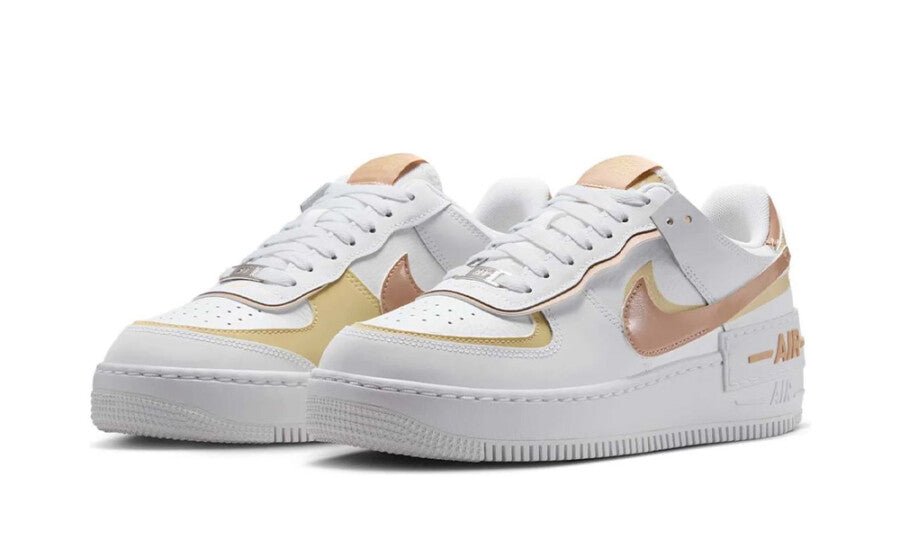 Nike Air Force 1 Low Shadow White Team Gold Rattan (Women's) - DZ1847-111 - Mentastore