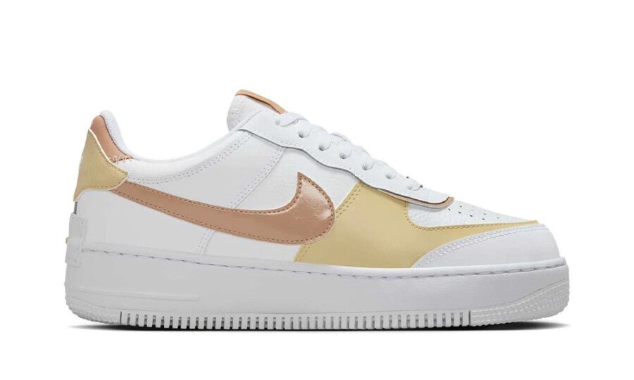 Nike Air Force 1 Low Shadow White Team Gold Rattan (Women's) - DZ1847-111 - Mentastore