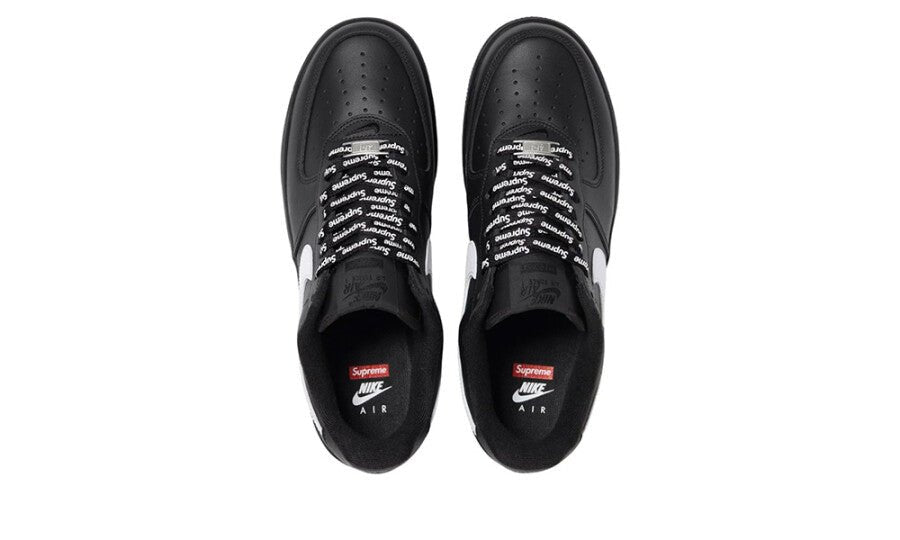 Nike Air Force 1 Low Supreme Black White - CU9225-002 - Mentastore