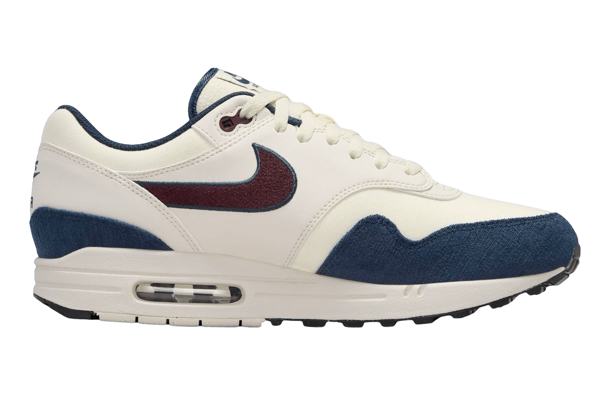 Nike Air Max 1 Coconut Milk Burgundy Crush Navy - FN6952-103 - Mentastore