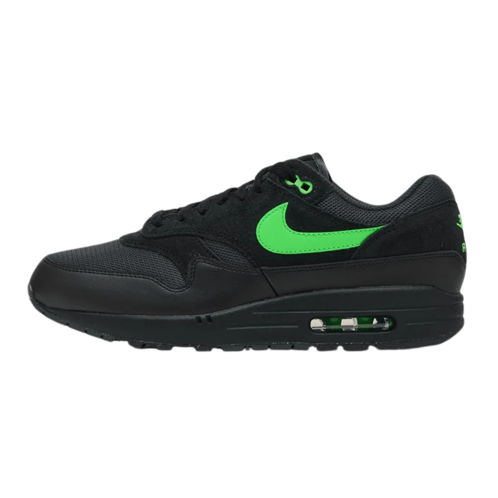 Nike Air Max 1 Essential Black Green Strike - 537383-030 - Mentastore