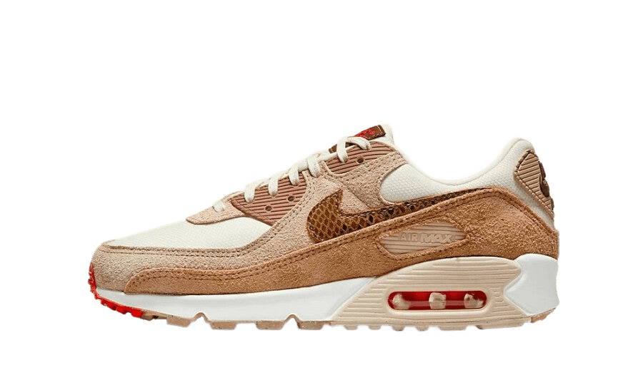 Nike Air Max 90 SE Pale Ivory Snakeskin Swoosh (Women's) - DX9502-100 - Mentastore