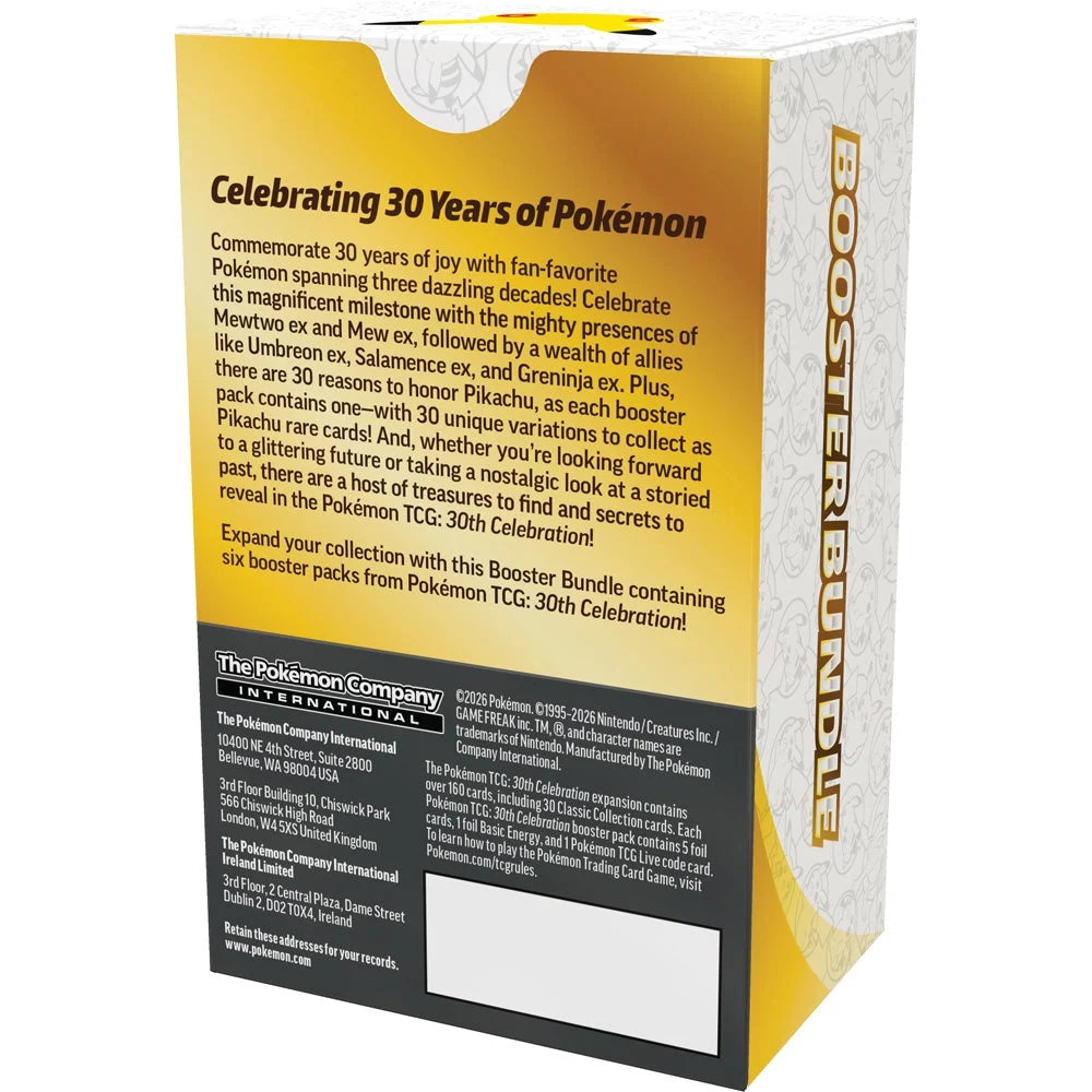 Pokémon TCG: 30th Celebration Booster Bundle ( ENG )