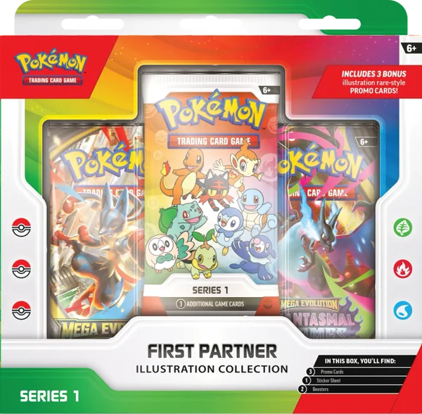 Pokémon First Partner Illustration Collection Box Series 1 ( ENG ) -  - Mentastore