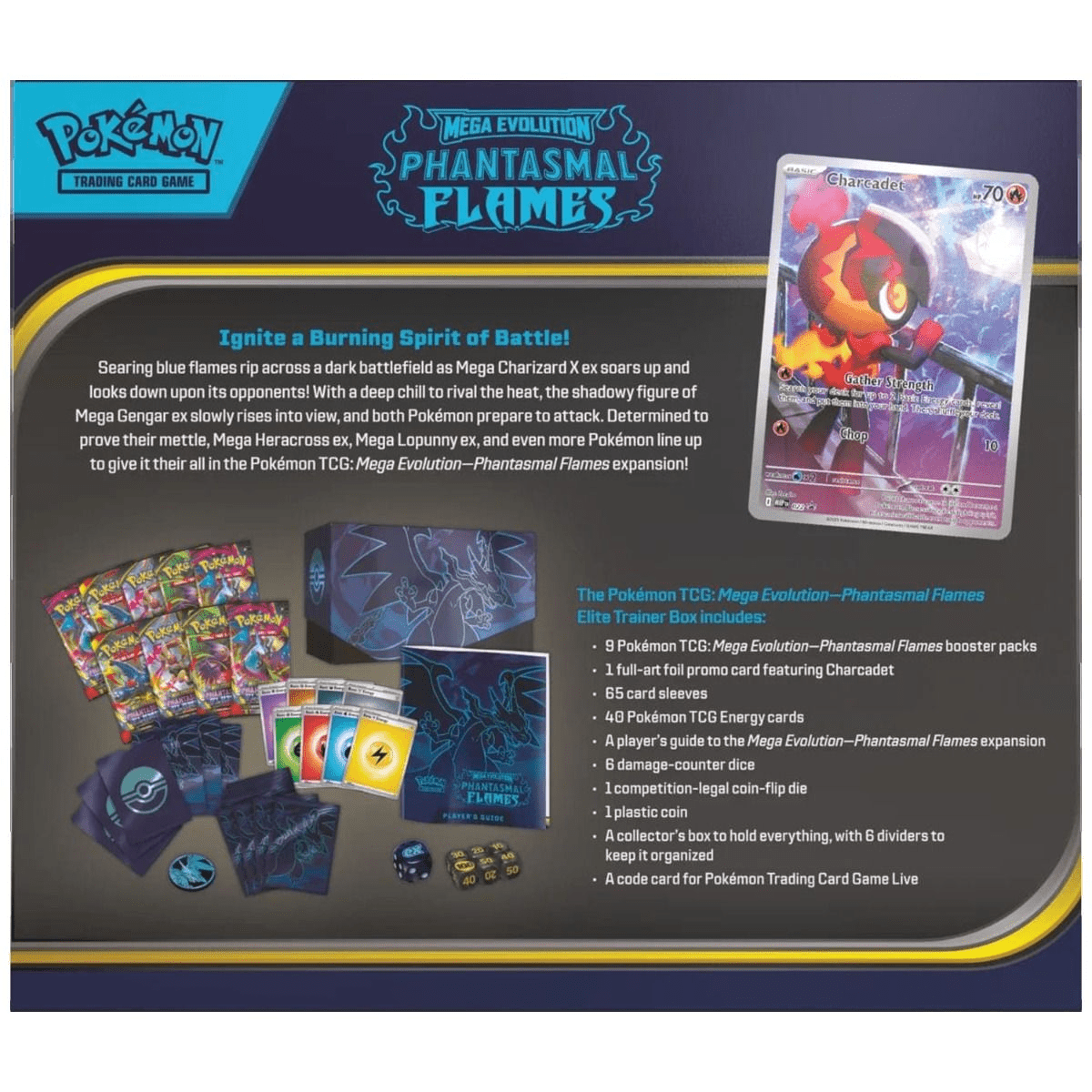 Pokemon Mega Evolution Phantasmal Flames - Elite Trainer Box (ENG) -  - Mentastore