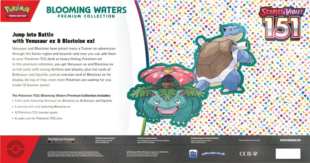 Pokémon scarlet & violet 151 blooming waters premium collection box - scarlet & violet 151 blooming waters - Mentastore