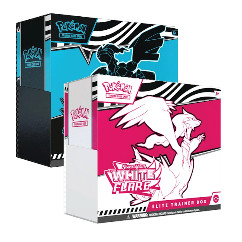 pokemon trading card game: white flare elite trainer box Pokmon Scarlet & Violet Includes exclusive Scarlet Pokmon scarlet & violet White