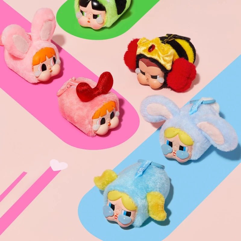 Pop Mart CryBaby x Powerpuff Girls Series Vinyl Face Plush Sealed Case - Mentastore