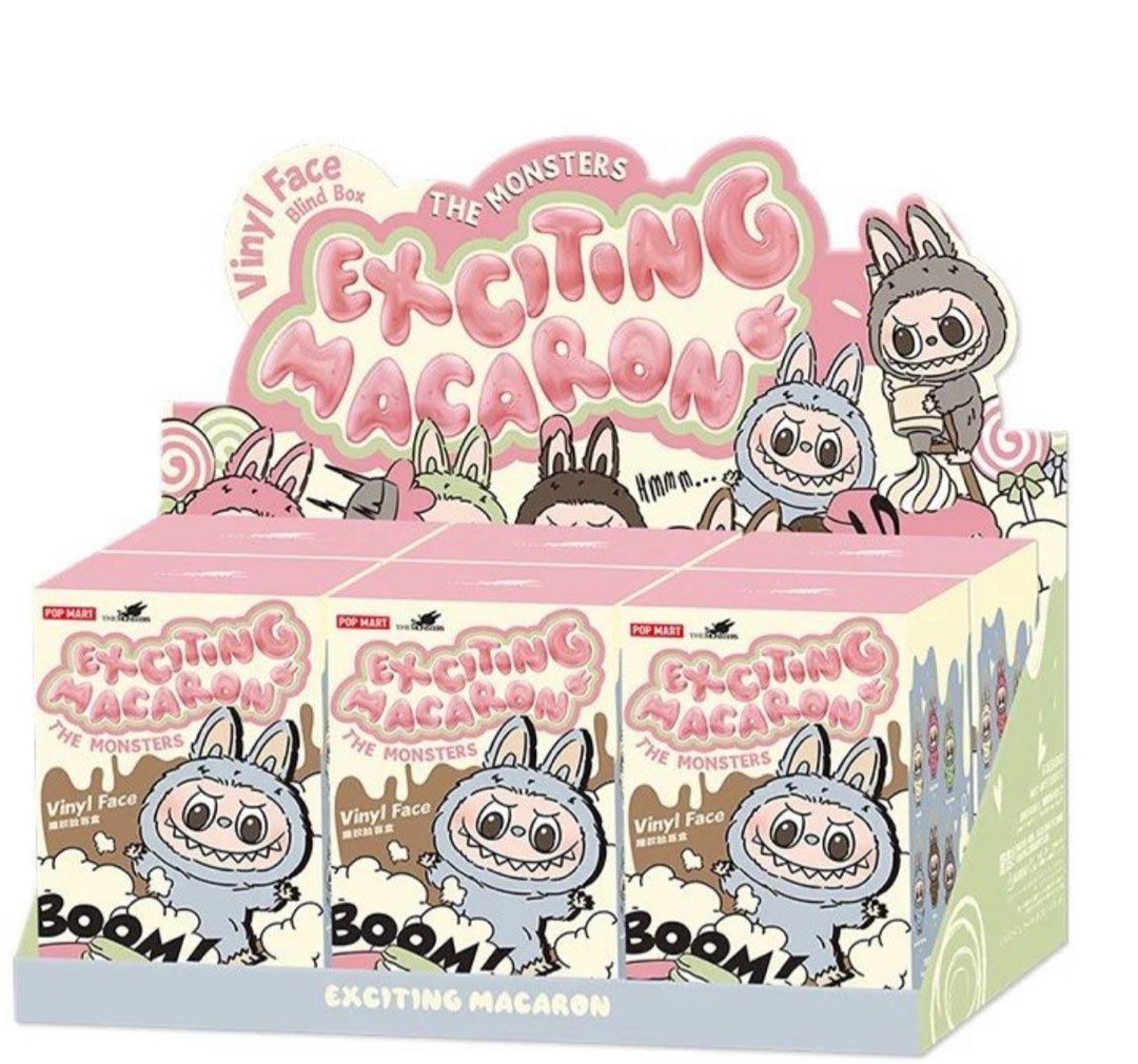Pop Mart Labubu The Monsters Tasty Macarons Vinyl Face Blind Box ()