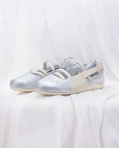 Puma Speedcat Ballet Silver Mist Warm White Satin - 404383-03 - Mentastore