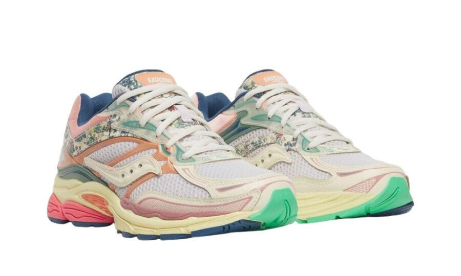 Saucony ProGrid Omni 9 Floral Beige Blue - S71015-1 - Mentastore