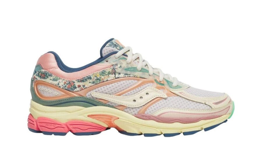 Saucony ProGrid Omni 9 Floral Beige Blue - S71015-1 - Mentastore