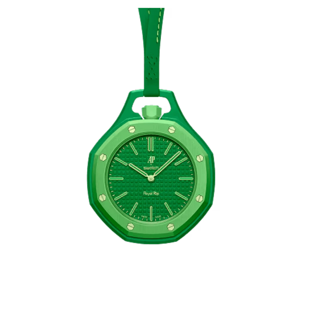 Swatch x Audemars Piguet Bioceramic Royal Pop Green Eight - SSX03G100N - Mentastore
