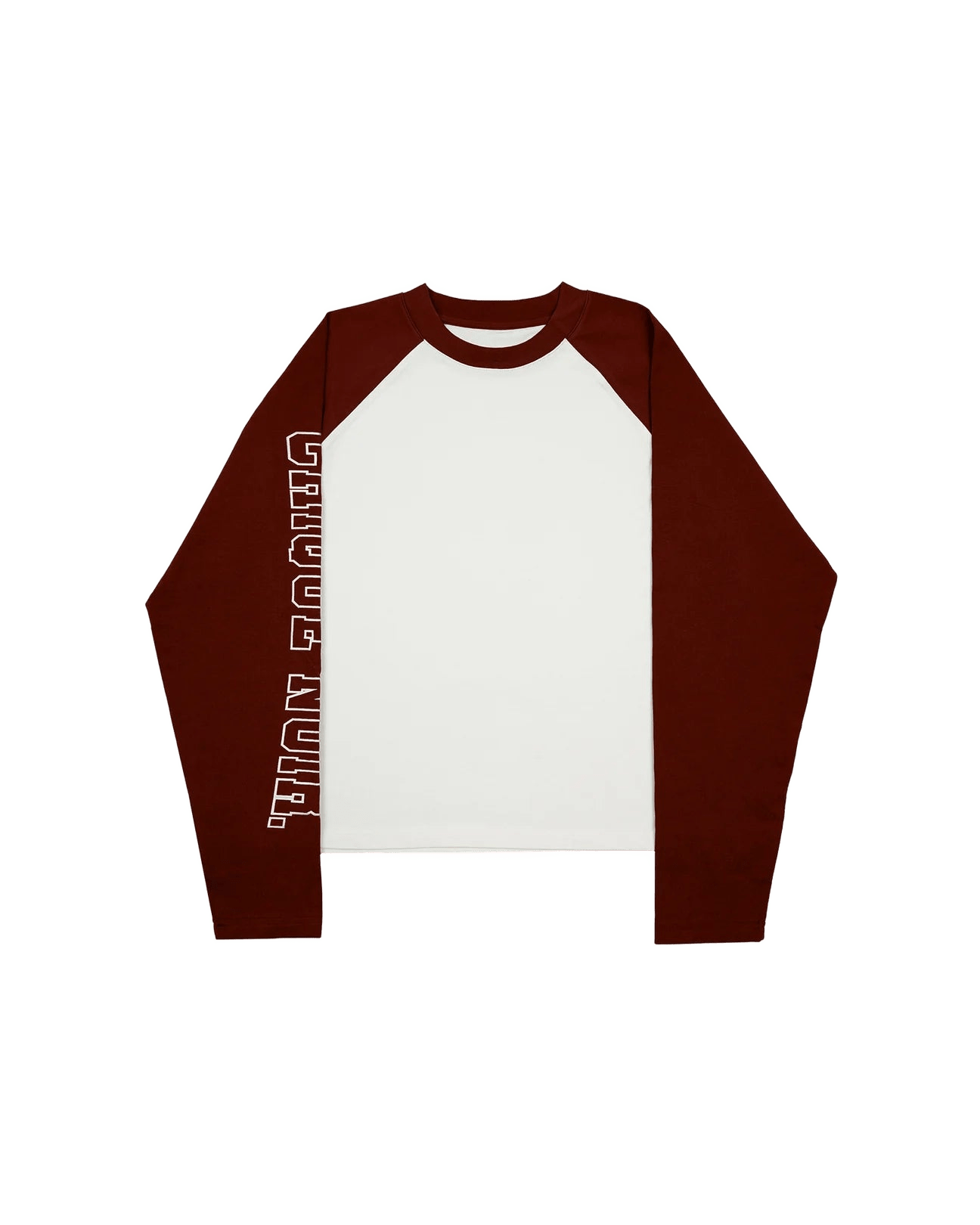 TWO TONE LONGSLEEVE | OFF-WHITE/CHERRY -  - Mentastore