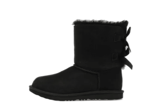 UGG Bailey Bow II Boot Black (Kids) - 1017394K-BLK - Mentastore