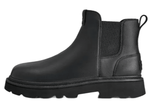 UGG Chelsea Lug Leather Boot Black - 1172990-BLK - Mentastore
