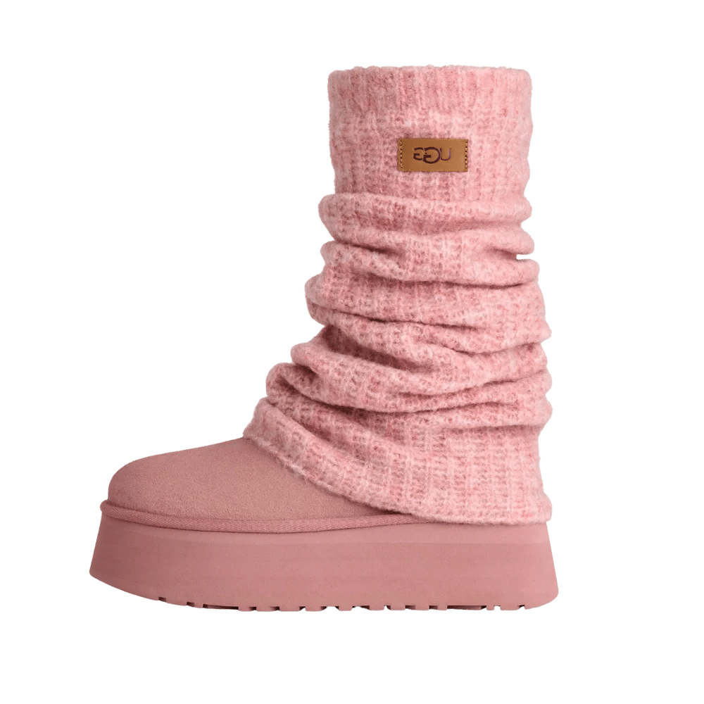UGG Classic Mini Dipper Legwarmer Boot Pink Dawn (Women's) - 1178990-PDW - Mentastore