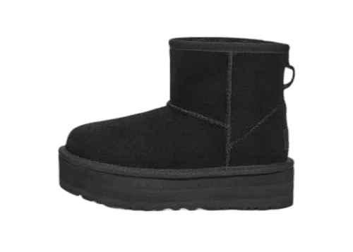 UGG Classic Mini Platform Boot Black (Kids) - 1143700K-BLK - Mentastore