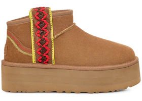 UGG Classic Ultra Mini Braid Boot Chestnut (Women's) - 1138491-CHE - Mentastore