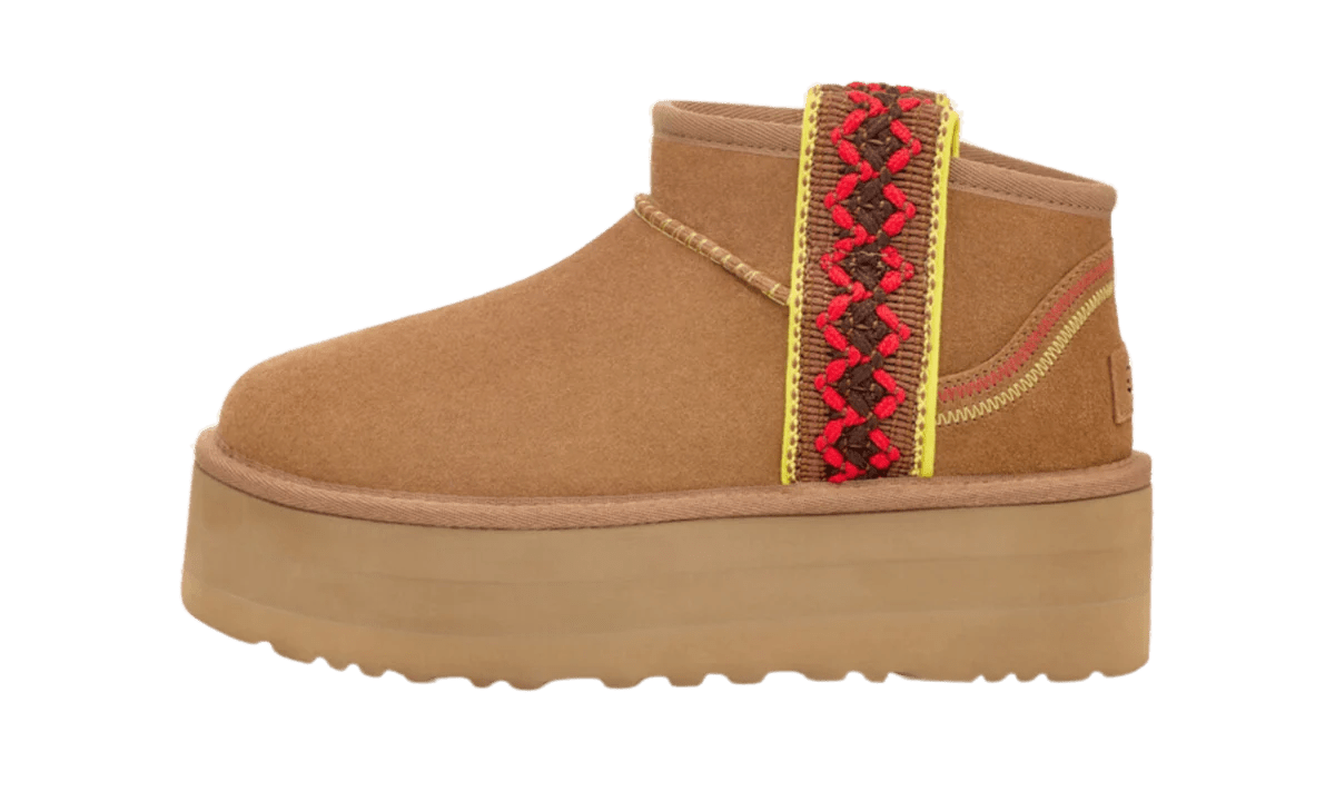 UGG Classic Ultra Mini Braid Boot Chestnut (Women's) - 1138491-CHE - Mentastore