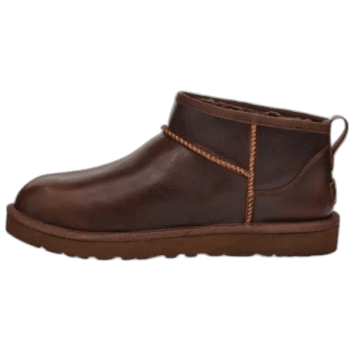 UGG Classic Ultra Mini LTHR Regen Boot Ironwood - 1158191-IWD - Mentastore