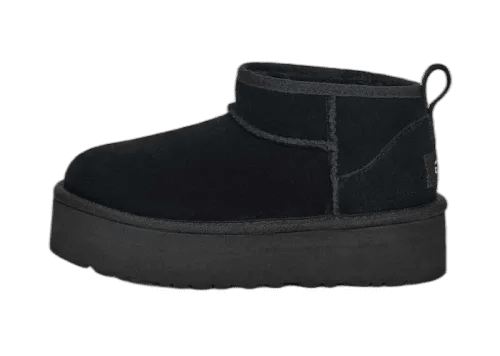 UGG Classic Ultra Mini Platform Boot Black (Kids) - 1157791K-BLK - Mentastore